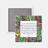 Gandhi Animal Quote Magneet (Voorkant / Achterkant)