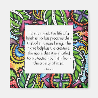 Gandhi Animal Quote Magneet