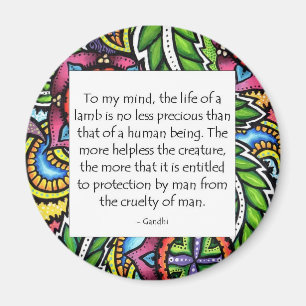 Gandhi Animal Quote Magneet