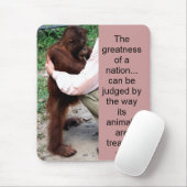 Gandhi Animal Quote Muismat (Met muis)