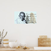 Gandhi animal quote poster (Keuken)