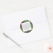 Gandhi Animal Quote Ronde Sticker (Envelop)