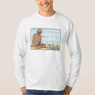 Gandhi be the change Quote T-shirt