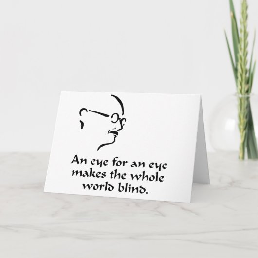 Gandhi - Blind Kaart (Voorkant)