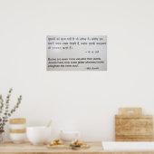 Gandhi Book Quotation Poster (Keuken)