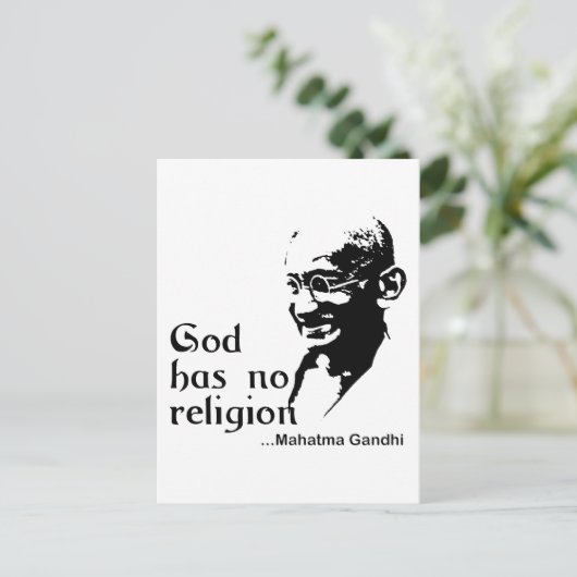 Gandhi Briefkaart (Staand voorkant)