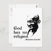 Gandhi Briefkaart (Voorkant / Achterkant)