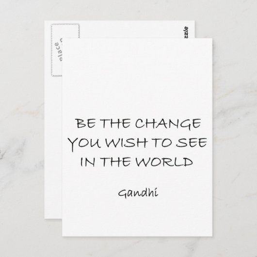 gandhi briefkaart (Voorkant / Achterkant)