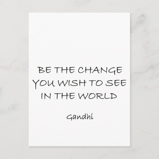 gandhi briefkaart (Voorkant)