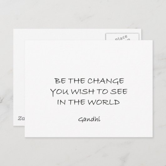 gandhi briefkaart (Voorkant / Achterkant)