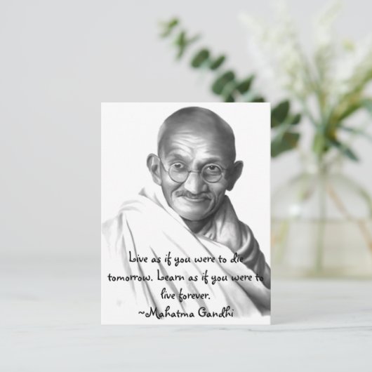 Gandhi Briefkaart (Staand voorkant)