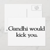 Gandhi Briefkaart (Voorkant / Achterkant)