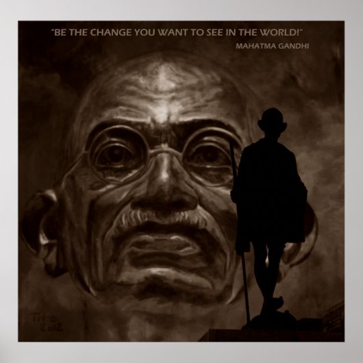 GANDHI - change... Poster (Voorkant)