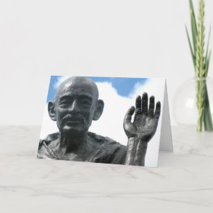 Gandhi citaat kaart - Wees de verandering...