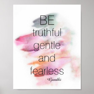 Gandhi citaat poster waterverf abstract verf