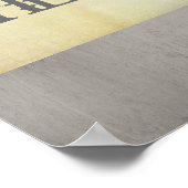 Gandhi citeert de verandering poster shabby chic (Hoek)