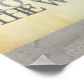 Gandhi citeert de verandering poster shabby chic (Hoek)