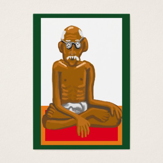 Gandhi citeert - goedheid en God Visitekaartje (Voorkant)