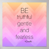 Gandhi citeert poster chevron is brutaal (Voorkant)