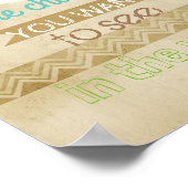 Gandhi citeert poster inspirerend is verandering (Hoek)