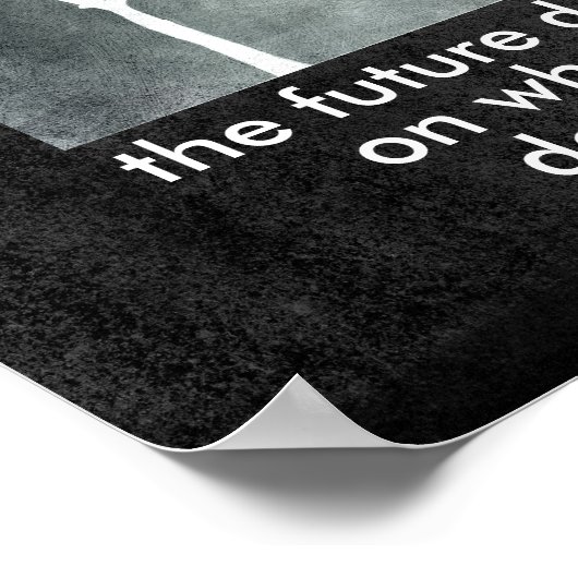 Gandhi citeert poster motivatie tekst natuur kunst (Hoek)