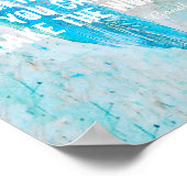 Gandhi citeert poster motivatie tekst op fotokunst (Hoek)