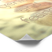 Gandhi citeert poster roenkruienwandkunst (Hoek)