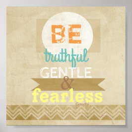 Gandhi citeert poster typografie inspirerend tekst