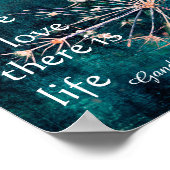 Gandhi citeert poster waar liefde natuur kunst bes (Hoek)