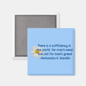 Gandhi Earth Quote Magneet (Voorkant / Achterkant)