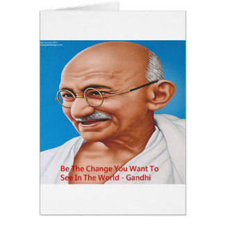 Gandhi en wees het Veranderingscitaat