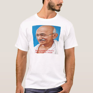 Gandhi en wees het Veranderingscitaat T-shirt