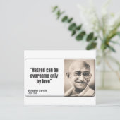 Gandhi: Gehakt Briefkaart (Staand voorkant)