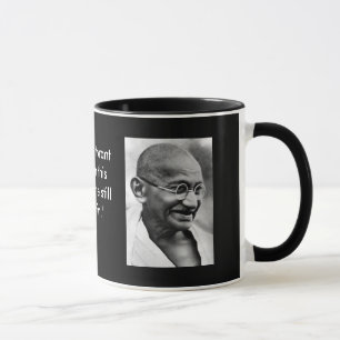 Gandhi glimlachen mok