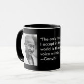 Gandhi glimlachen mok (Voorkant links)