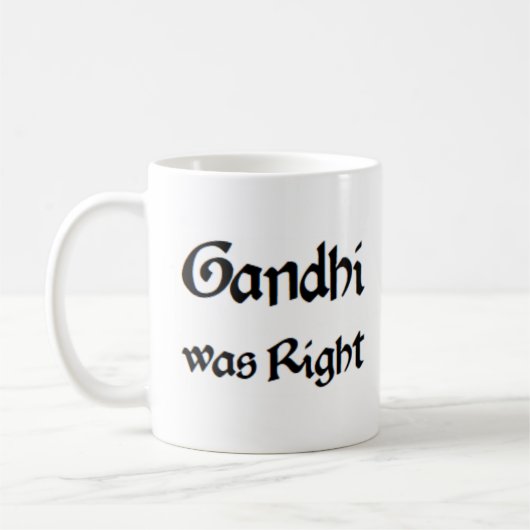 gandhi had gelijk koffiemok (Links)