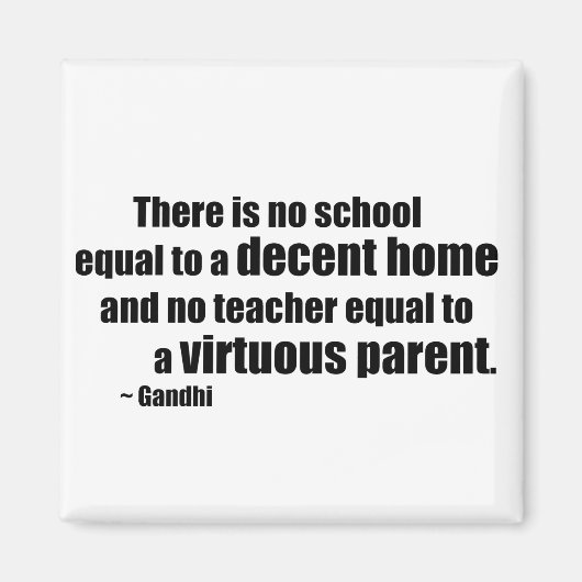 Gandhi Homeschool Magneet (Voorkant)