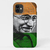 Gandhi + Indiase vlag iPhone 5C Case (Achterkant)