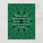 Gandhi Inspirerend citaat over Zelfhulp Briefkaart (Voorkant)