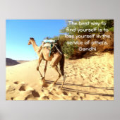 Gandhi Inspirerend citaat over Zelfhulp Poster (Voorkant)