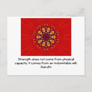 Gandhi Inspirerend Motivatie prijsopgave Briefkaart