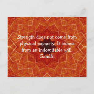 Gandhi Inspirerend Motivatie prijsopgave Briefkaart