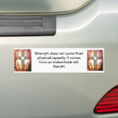 Gandhi Inspirerend Motivatie prijsopgave Bumpersticker (Op auto)