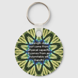 Gandhi Inspirerend Motivatie prijsopgave Sleutelhanger