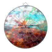 Gandhi Inspirerend Quote over liefde, leven en hoo Dartbord (Voorkant)