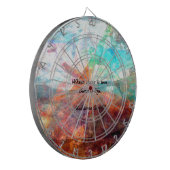 Gandhi Inspirerend Quote over liefde, leven en hoo Dartbord (Voorkant Links)