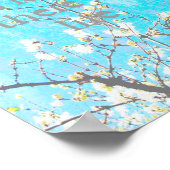 Gandhi inspirerend quote poster blauwe natuur kuns (Hoek)