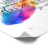 Gandhi inspirerend quote poster met veren (Hoek)