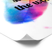 Gandhi inspirerend waterverf poster (Hoek)