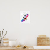 Gandhi inspirerend waterverf poster (Keuken)